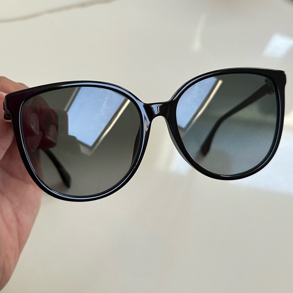 Fendi Accessories - Fendi Black Cat Eye Sunglasses